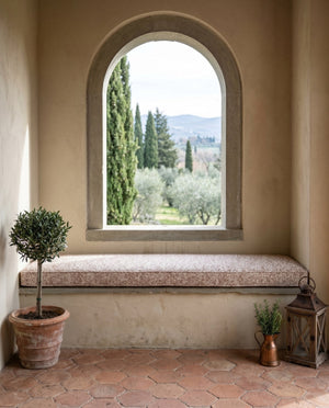 Custom Window Seat Cushion with Piping, Made-to-Measure Bay Window Bench Cushion, Banquette Booth Bench Seat Pad, Readin