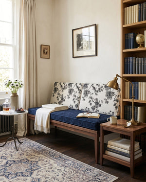 Custom Bench Cushion Set with Backrest, Made-to-Measure Window Seat Cushion, Floral Banquette Seat Pad, Reading Nook Ben