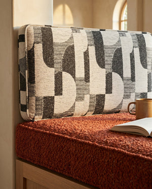 Custom Bench Cushion Set with Backrest, Made-to-Measure Window Seat Cushion, Banquette Booth Seat Pad, Reading Nook Benc