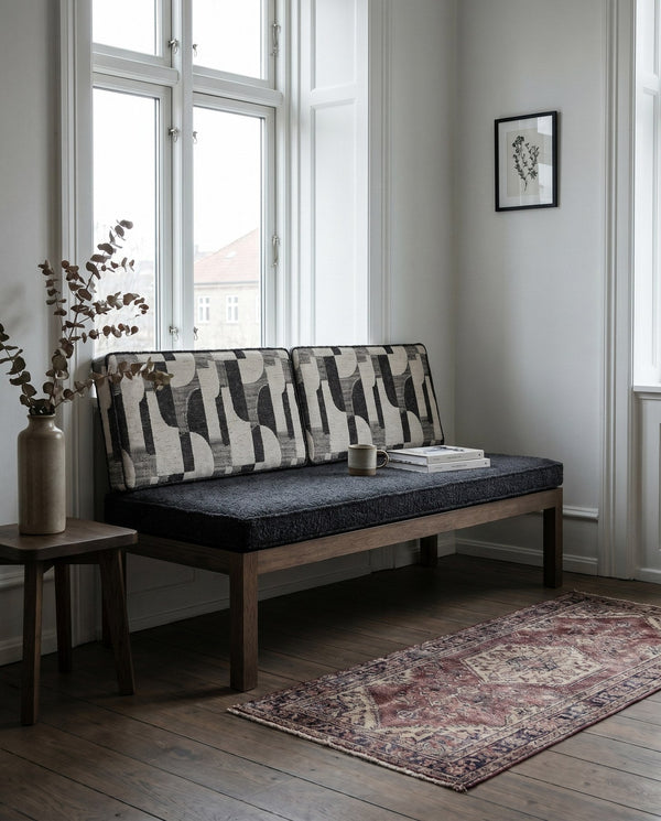Custom Bench Cushion Set with Backrest, Made-to-Measure Window Seat Cushion, Banquette Booth Seat Pad, Reading Nook Benc