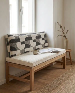 Custom Bench Cushion Set with Backrest, Made-to-Measure Window Seat Cushion, Banquette Booth Seat Pad, Reading Nook Benc