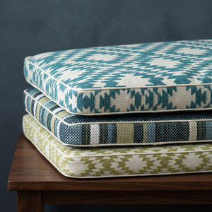Custom Bench Cushion with Foam, Made-to-Measure Window Seat Cushion, Outdoor Banquette Booth Seat Pad, Woven Performance
