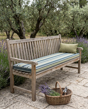 Custom Bench Cushion with Foam, Made-to-Measure Window Seat Cushion, Outdoor Banquette Booth Seat Pad, Woven Performance