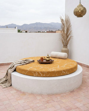Custom Bench Cushion with Foam, Made-to-Measure Window Seat Cushion, Outdoor Banquette Booth Seat Pad, Woven Performance