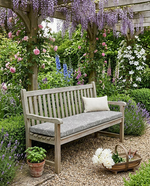Custom Bench Cushion with Foam, Made-to-Measure Window Seat Cushion, Outdoor Banquette Booth Seat Pad, Woven Performance
