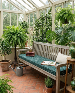 Custom Bench Cushion with Foam, Made-to-Measure Window Seat Cushion, Outdoor Banquette Booth Seat Pad, Woven Performance