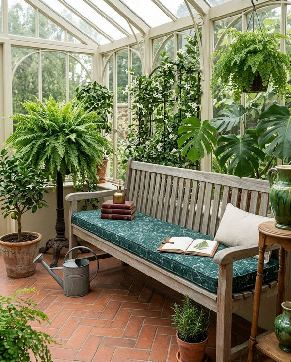 Custom Bench Cushion with Foam, Made-to-Measure Window Seat Cushion, Outdoor Banquette Booth Seat Pad, Woven Performance