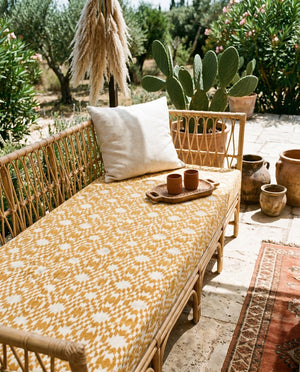 Custom Bench Cushion with Foam, Made-to-Measure Window Seat Cushion, Outdoor Banquette Booth Seat Pad, Woven Performance