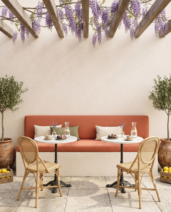 Custom Bench Cushion with Foam, Made-to-Measure Window Seat Cushion, Outdoor Banquette Booth Seat Pad, Woven Performance