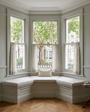 Custom Bench Cushion with Foam, Made-to-Measure Window Seat Cushion, Outdoor Banquette Booth Seat Pad, Woven Performance