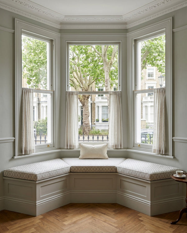 Custom Bench Cushion with Foam, Made-to-Measure Window Seat Cushion, Outdoor Banquette Booth Seat Pad, Woven Performance