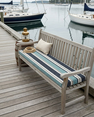 Custom Bench Cushion with Foam, Made-to-Measure Window Seat Cushion, Outdoor Banquette Booth Seat Pad, Woven Performance