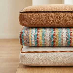 Custom Teddy Boucle Window Seat Cushion, Made-to-Measure Bench Seat Pad, Soft Textured Daybed Cushion, Reading Nook Wind