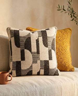 Custom Boucle Throw Pillow, Textured Decorative Cushion Cover, Made-to-Measure Sofa Accent Pillow, Square Lumbar Couch C