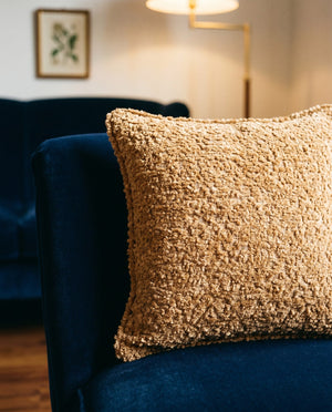 Custom Boucle Throw Pillow, Textured Decorative Cushion Cover, Made-to-Measure Sofa Accent Pillow, Square Lumbar Couch C