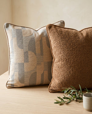 Custom Boucle Throw Pillow, Textured Decorative Cushion Cover, Made-to-Measure Sofa Accent Pillow, Square Lumbar Couch C