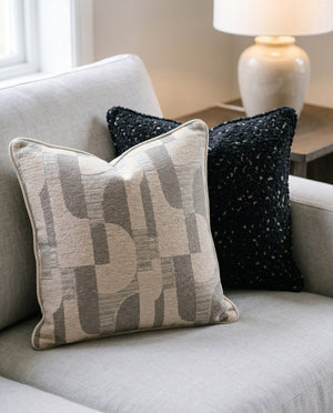 Custom Boucle Throw Pillow, Textured Decorative Cushion Cover, Made-to-Measure Sofa Accent Pillow, Square Lumbar Couch C