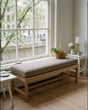 Custom Bench Cushion with Foam, Made-to-Measure Window Seat Cushion, Banquette Bench Seat Pad, Reading Nook Cushion, Pip