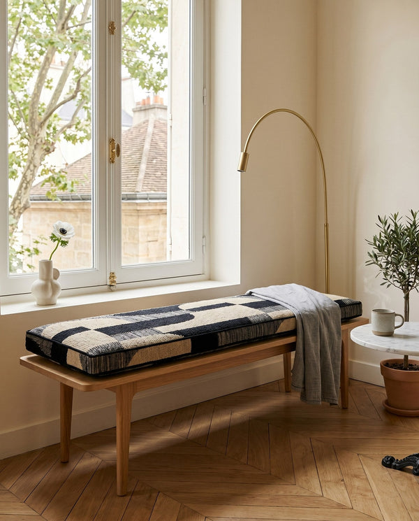 Custom Bench Cushion with Foam, Made-to-Measure Window Seat Cushion, Banquette Bench Seat Pad, Reading Nook Cushion, Pip