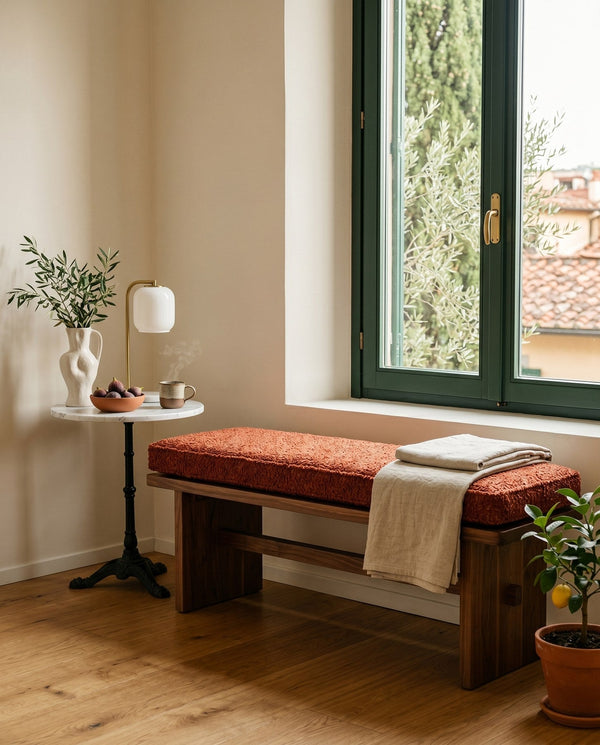 Custom Bench Cushion with Foam, Made-to-Measure Window Seat Cushion, Banquette Bench Seat Pad, Reading Nook Cushion, Pip