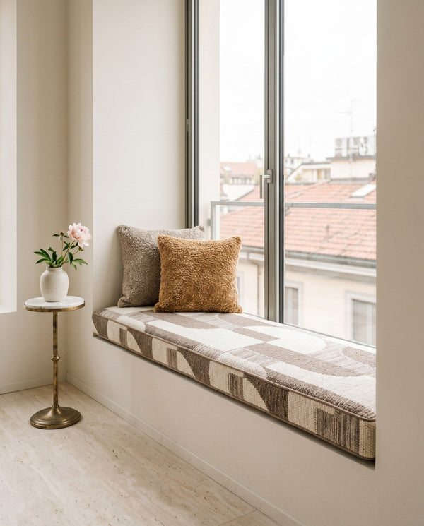 Custom Bench Cushion with Foam, Made-to-Measure Window Seat Cushion, Banquette Bench Seat Pad, Reading Nook Cushion, Pip