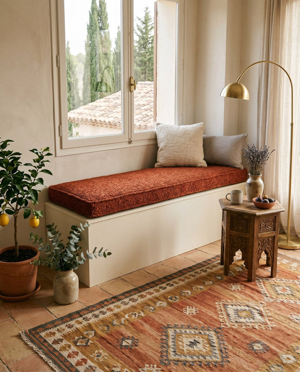 Custom Bench Cushion with Foam, Made-to-Measure Window Seat Cushion, Banquette Bench Seat Pad, Reading Nook Cushion, Pip